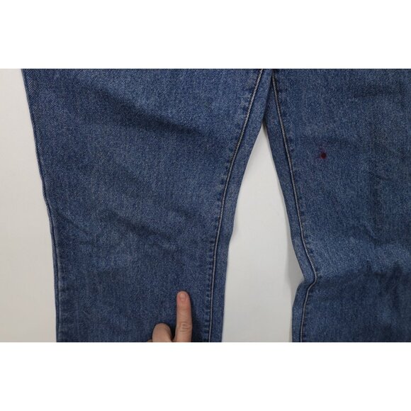 Vintage 90s Streetwear Mens 30x30 Distressed Flared Bell Bottoms Denim Jeans - Picture 7 of 14